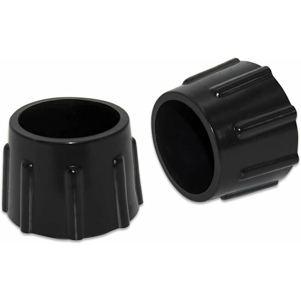 Set med 4 halkfria golvskydd av syntetiskt gummi för runda möbler, diameter 35 mm, 3,5 cm, svart