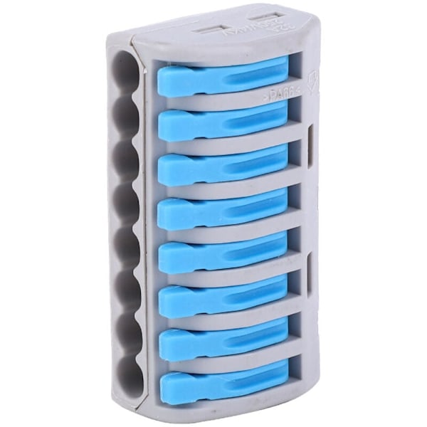 50st PCT-218 Kopplingsplint Snabbkopplingsplint 1 In 7 Ut Blå, DUBUNS