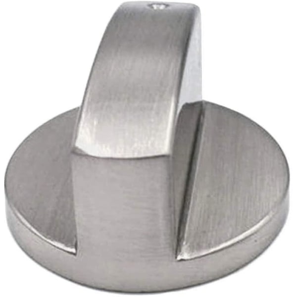 Gasspisknoppar, 4 st, Metall, 6 mm, Silverfärgad, Justeringsknoppar för gasspis eller ugn Bdliv
