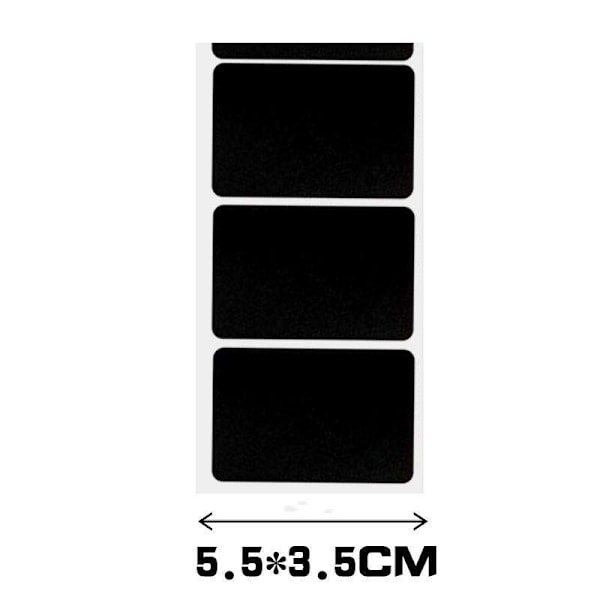 120-pack Blackboard labels Stylus labels Jars + Pen Black Black Svart