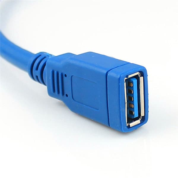 USB 3.0 Forlængerkabel - A Han til A Hun - 1,8 meter Blå