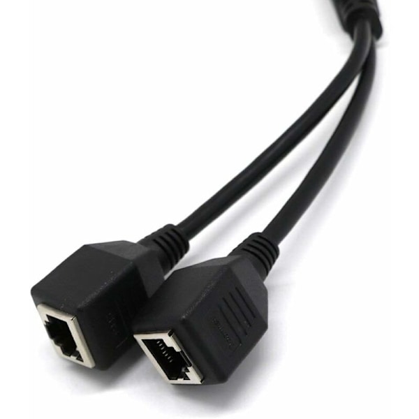 RJ45 Netværks Splitter Adapter Kabel 1 Han til 2 Hun Socket Porte LAN Ethernet Kabel Netværks Splitter Adapter