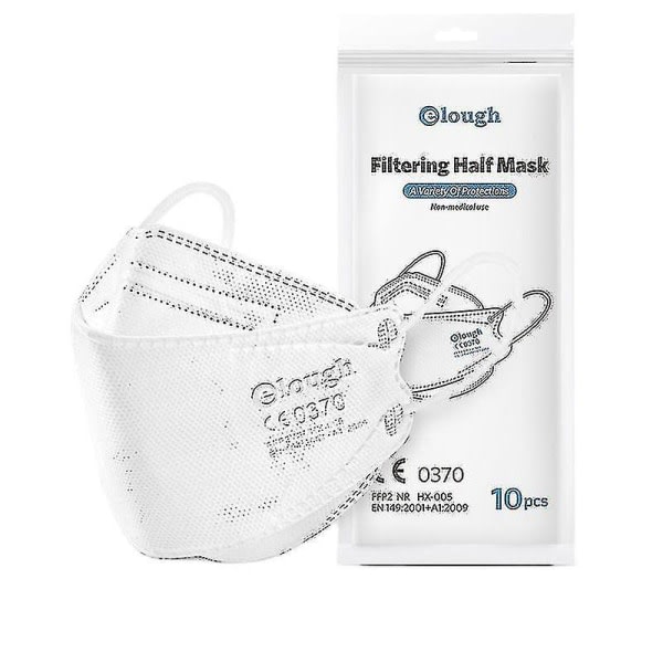 30 st Adult Ffp2 Masker 2-lagers Andas 3d Adult Kn95 skyddsmasker ljusgrön