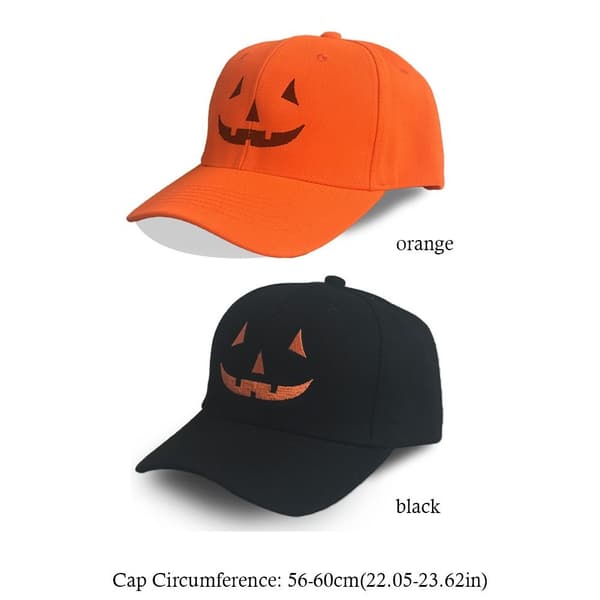 Halloween Gresskar Baseball Caps Casual Duckbill Caps Halloween Gave black