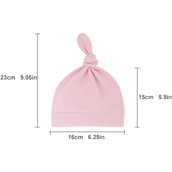 8 st baby bomull turban hattar, unisex höst vinter hatt för spädbarn flickor och pojkar 8 pcs. C