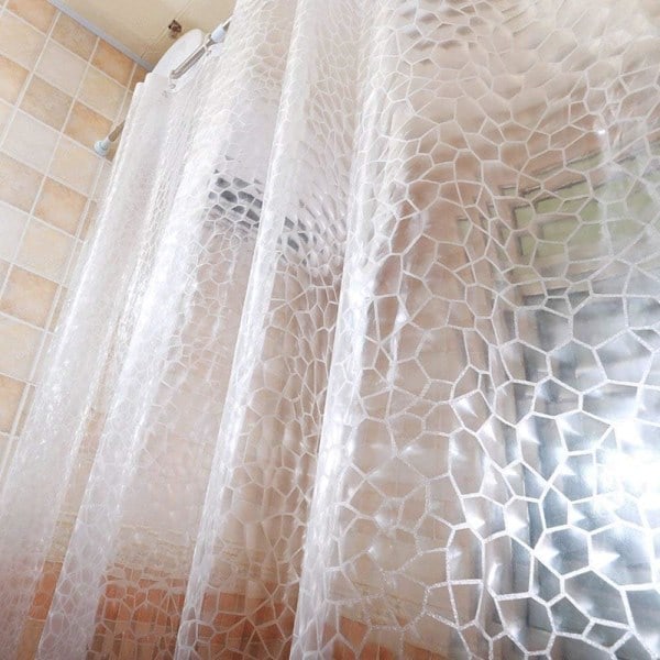 IC 72 bred x 72 lang tommer bruseforhæng, EVA 3D Water Cube bruseforhæng, vandtæt, standardstørrelse bruseforing