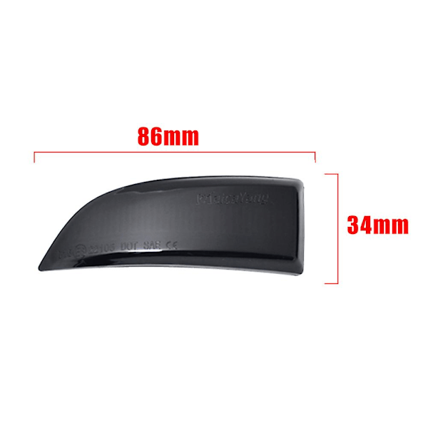 För Renault Megane 3 MK3 III RS 2008-2016 BZ KZ DZ Dynamisk Blinkers Indikator Spegel Blinkers Bil Ljus Signal