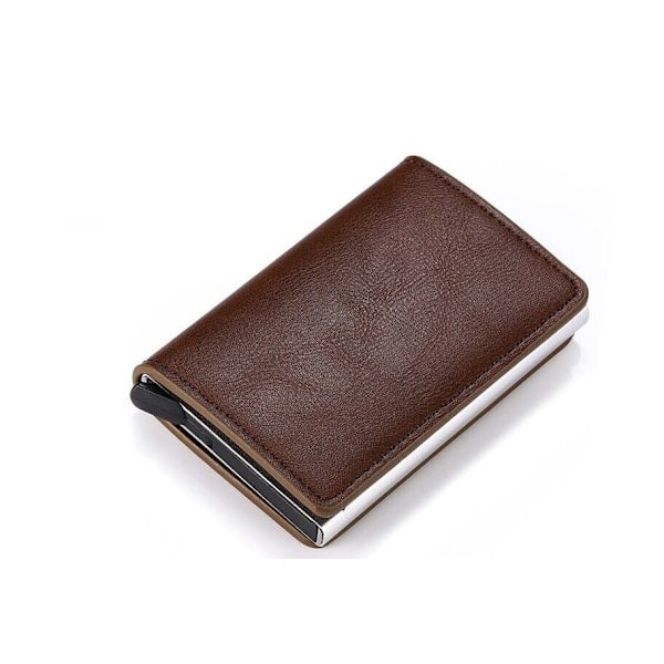 Korthållare med RFID & NFC-skydd - Välj färg! Dark brown Mörkbrun