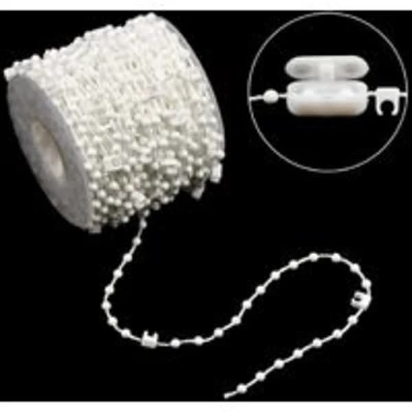 Chain Links 20 Meters Vertical Blind Bottom with 5 Plastic Chain Connectors Chain Locks Vertical Slat Blind Accessories