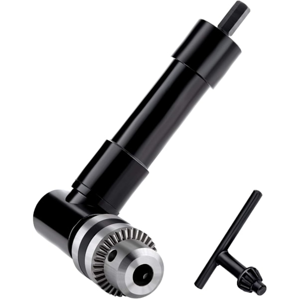 Sladdlös vinkelborr 1-10 mm fästadapter 90 graders handtag chuck 3/8\" nyckelutvidgning