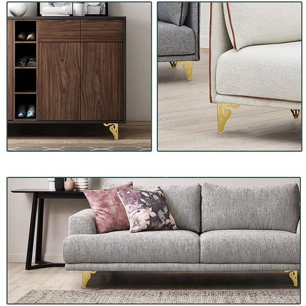 4 stycken Europeiska järn soffbordsben DIY möbelben