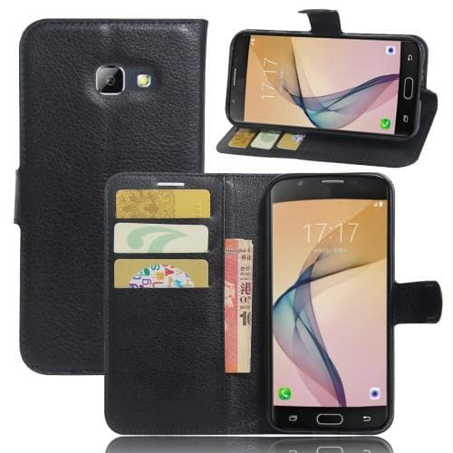 Litsi, lompakkokotelo, Samsung Galaxy A5 (2017), Musta