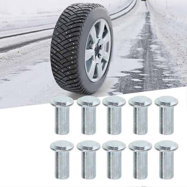 100 st däckdubbar, starka antisladddäckdubbar för ATV UTV gaffeltruck terrängfordon silver 14 mm