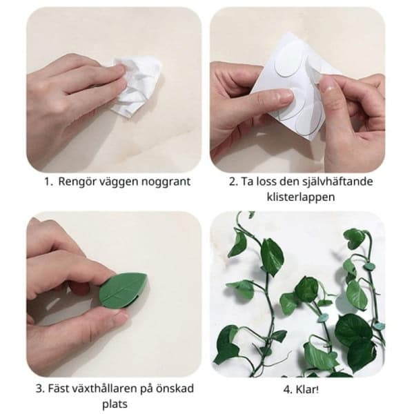 Självhäftande växtfästen - Smarta osynliga växtklämmor 30-pack 30-Pack