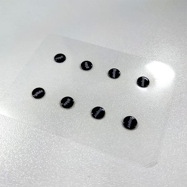 1-pakke glassmuseskøyter DIY Universal Dots museføtter St A2 A1