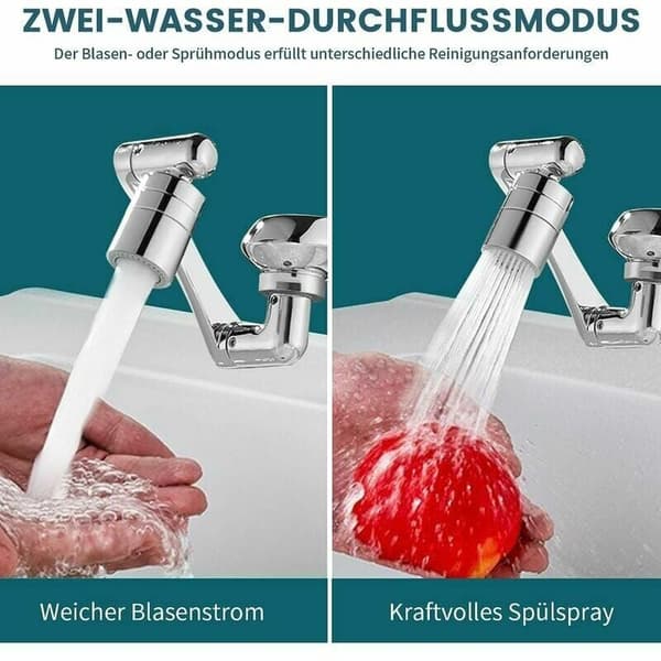 Roterande Kranförlängare, Premium Kopparkonstruktion Diskbänksluftare Förlängning, Flexibel Jet Regulator Multifunktionell Robotarm för Förbättrad