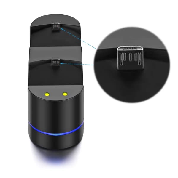 PS4 Ladestation - Controller / Playstation Controller med Cover Sæt