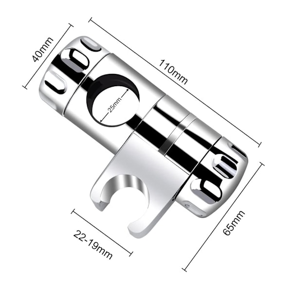 Duschhållare, universell handduschhållare, justerbar duschhållare för handdusch eller duschhuvud