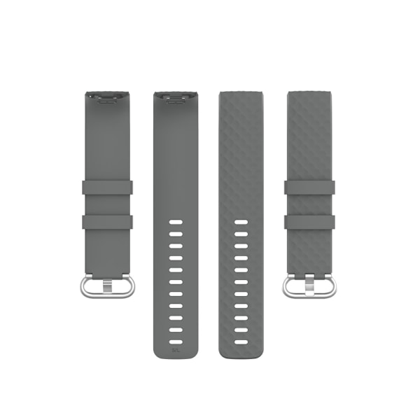 Silikonarmband Till Fitbit Charge 3/4 Grå