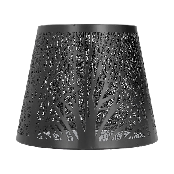 Lampskärm i smidesjärn, ihålig trädskuggdesign för varm belysning, universell lampskärm lämplig för moderna stilar och