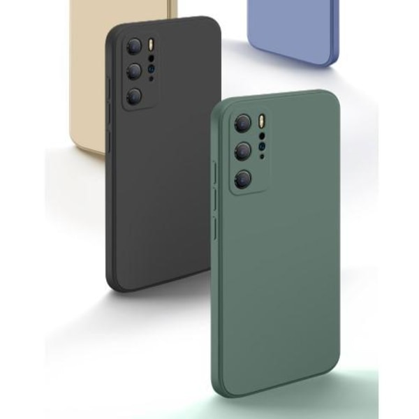 Huawei P40 Pro Skal - Mikrofiber Silikon Mörkblå