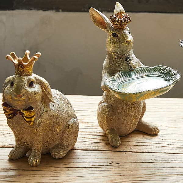 Hagekaninfigur - Kaninsparebøsse