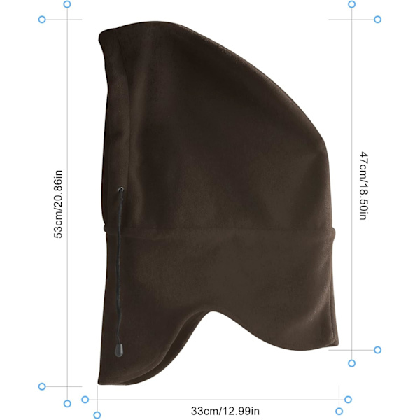 Vintermössa för män, brun mask, balaclava, utomhussporter
