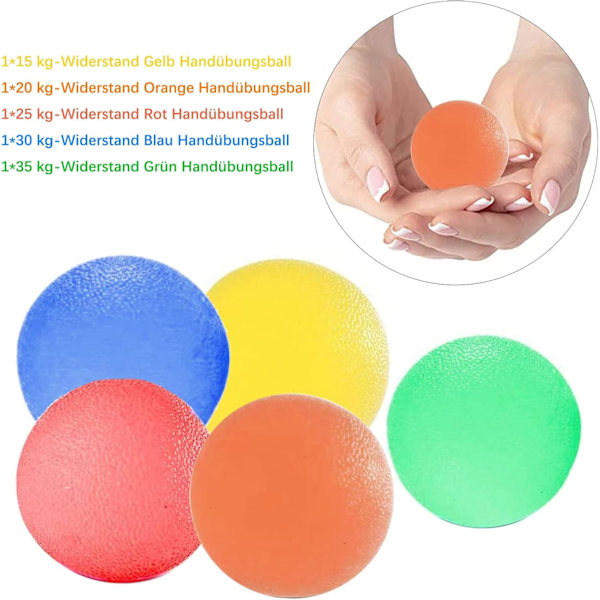 Stressbollar, Gel Träningsbollar För Att Förbättra Handflexibilitet Och Ledvärk, Ergonomisk Design För Portabilitet Och Medicinsk Kvalitet