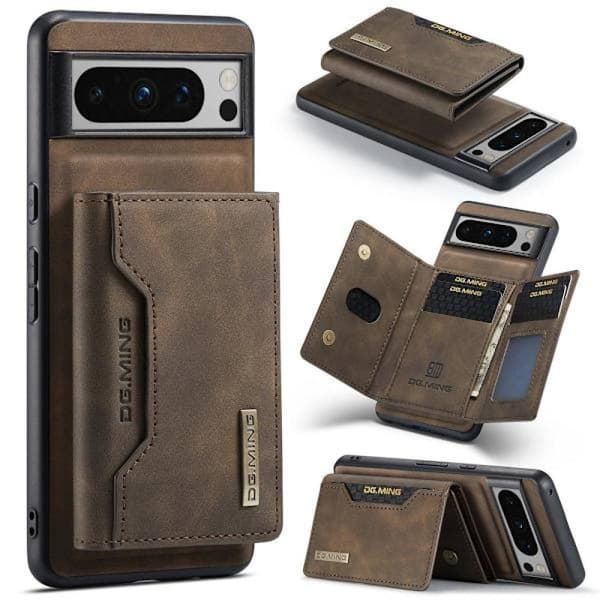(For Pixel 8A) DG.MING M2 Magnetisk avtakbart telefondeksel med grønn kaffe