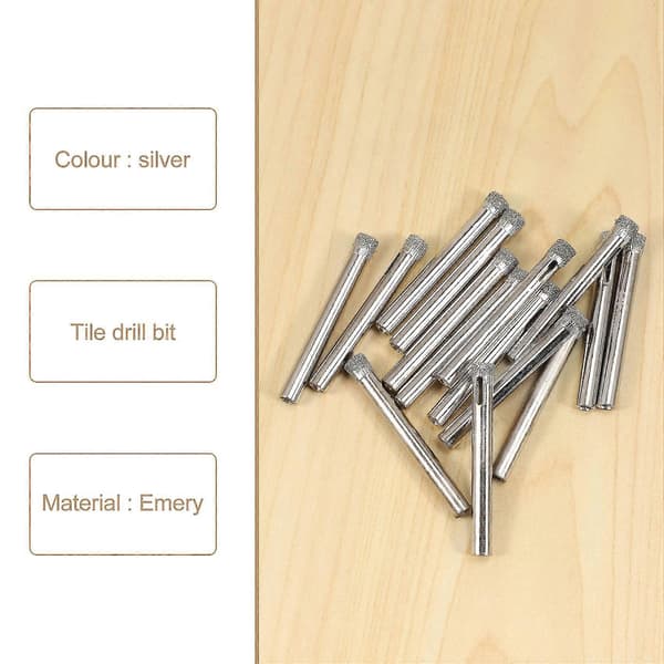 Glasbor 15 Dele Diamant Diamantbor Fjerner Hul Kerne Flisebor Til Glas, Keramik, Gran