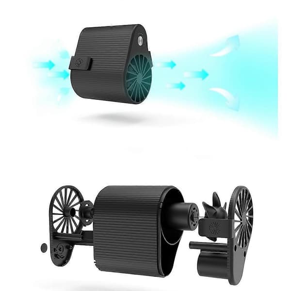 Taljeventilator USB Klimaanlæg Hængende Hals Mini Ventilator Udstødningsventilator Udendørs