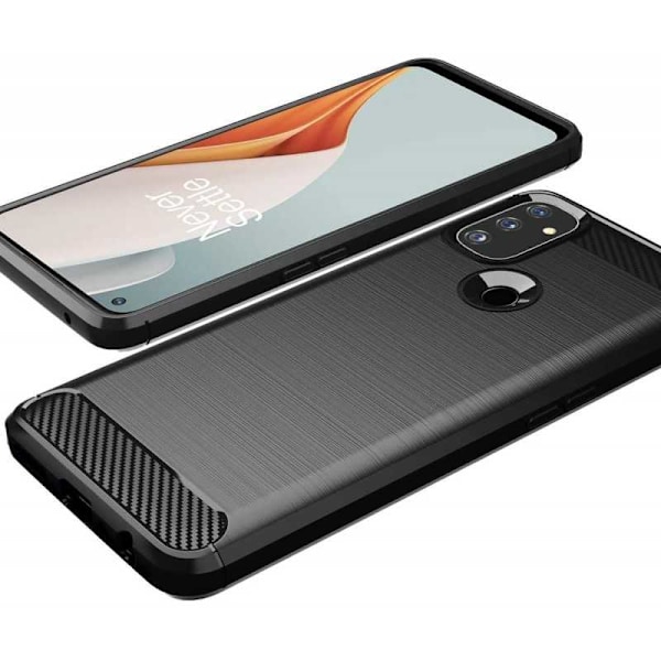 Oneplus Nord N100 Stöttåligt Stötdämpande Skal SlimCarbon Svart