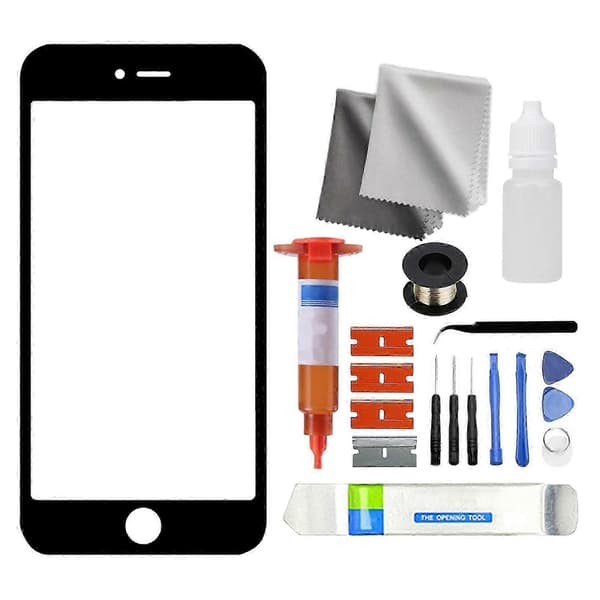 Pekskärm Enkel Montering LOCA Lim Verktyg Härdat Glas Front Glasskärm Reparationskit Reservdelar för iPhone 6/6S/6 Plus/6S Plus/7/7 Plus/8/8 Plus