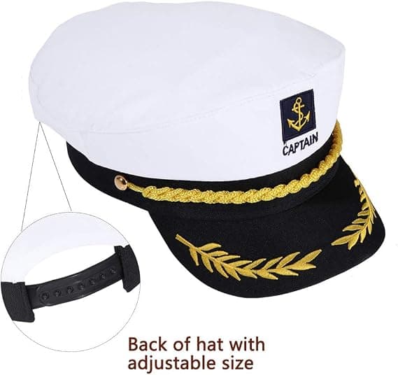 Kapteinshatt Nautisk Hatt Justerbar Kapteinshatt Yacht Kaptein