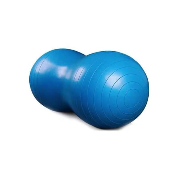 Träningsboll / Pilatesboll med Pump - Jordnöt Silver Silver Blue Blue
