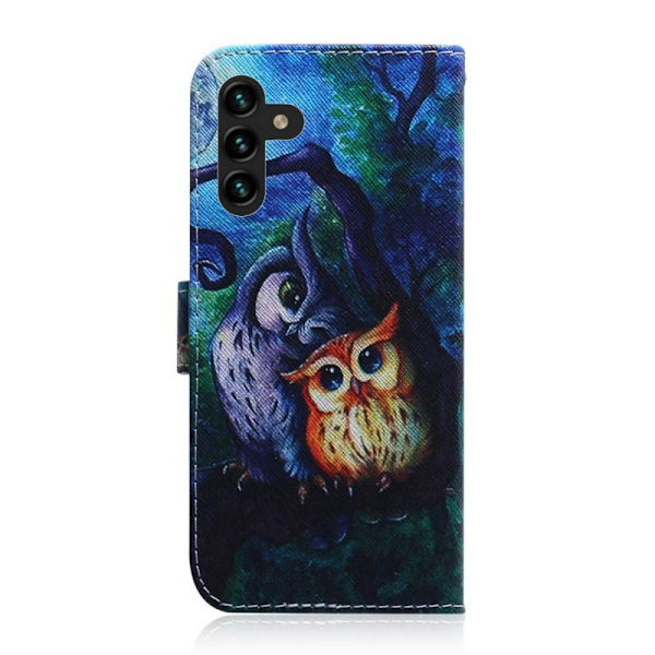 Plånboksfodral, Samsung Galaxy A14, Ugglor i månsken
