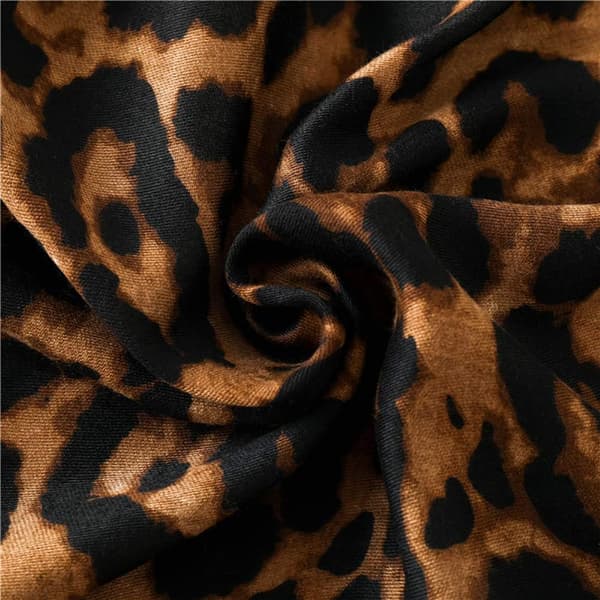 Leopardmønstret damesjal – Pashmina sjal skjerf Charpe