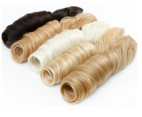 Clip-on, extensions, krøllet, glat, 70cm, flere farver Rakt - 1