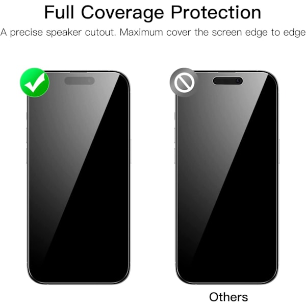3X Hærdet Glasbeskyttelse iPhone 13 Pro Max / iPhone 14 Pro Max Transparent