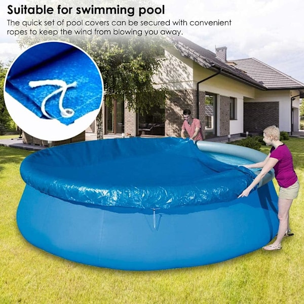 Solskydd för ovanjordspooler, slitstarkt och säkert runt poolskydd, perfekt för vinterskydd