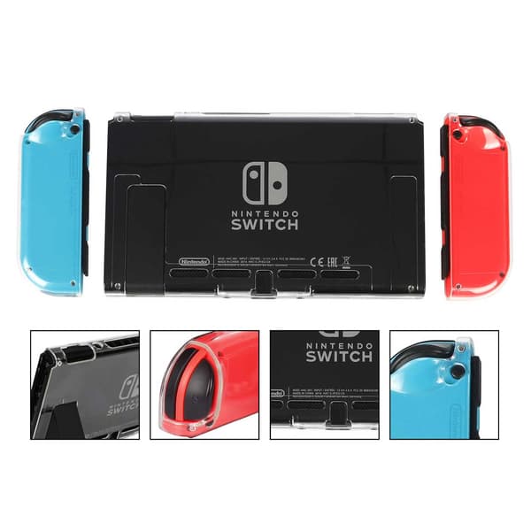 Nintendo Switch Kompatibelt Skal Hard Case i Gennemsigtig Plast