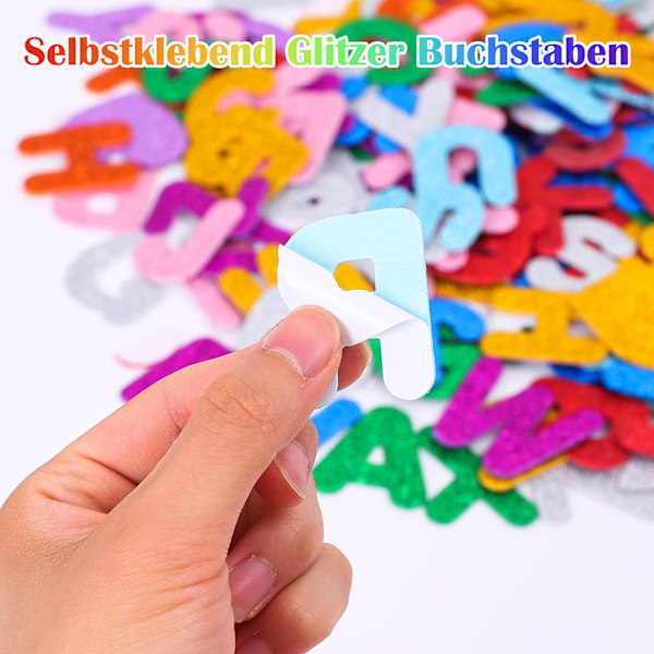 Scrapbooking Korttillverkningstillbehör, DIY Journal Stickers: 150 st Självhäftande Bokstäver i Blandade Färger, Giftfritt EVA-skum, Lämpligt för Släta Ytor
