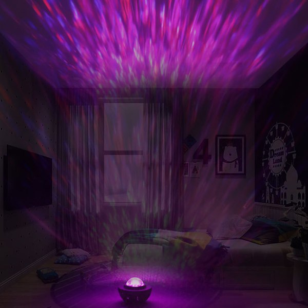 Stjärnhimmelprojektor, UFO-design, Anpassningsbara Nebulosaeffekter, Bluetooth-högtalare, Timerfunktion, 360° Rotation, För barns läggdags, Vuxen