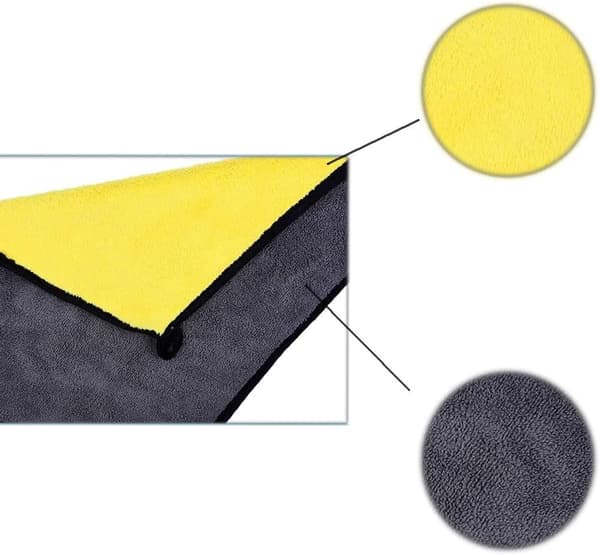 10 stk. mikrofiber bilklude, superabsorberende dobbeltsidet tørreklud