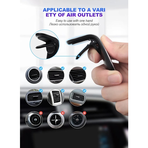 Magnetisk Enkel Mobilhållare Bil
