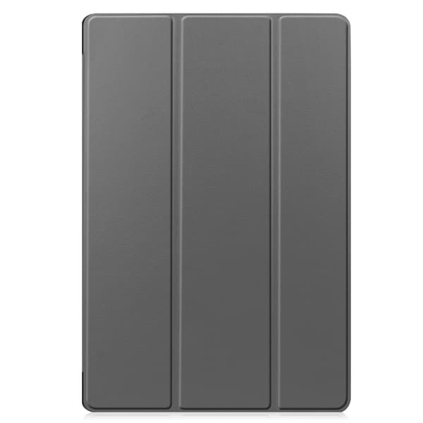 Samsung Galaxy Tab S7 Plus/FE/Lite Trefoldbart deksel PU-skinn/PC Grå