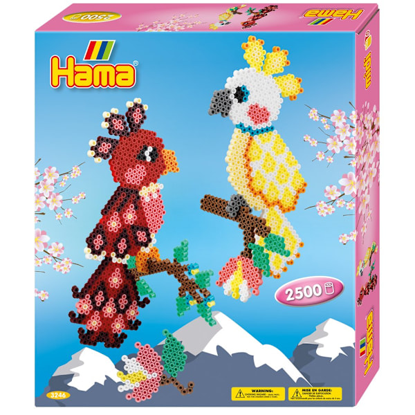 Hama Midi Gift box Papegojor 2500 st multifärg