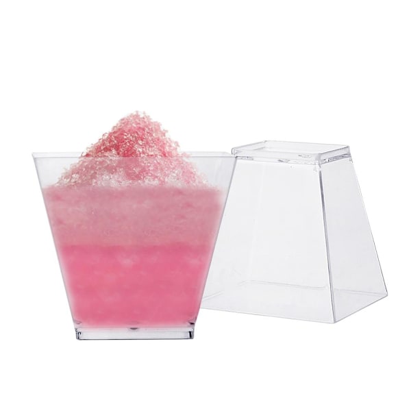 25x Dessertskålar i Plast Transparent