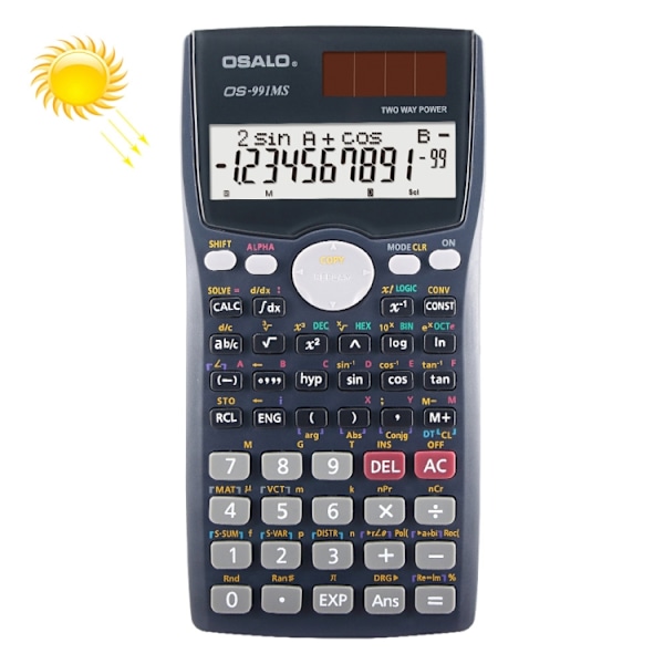 Multifunktionell studentminiräknare med LCD-skärm