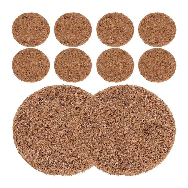10 stk. redeunderlag Fuglerede-materialer Kokosfiber-substrat Blomsterpotte Runde matter Eggmatte
